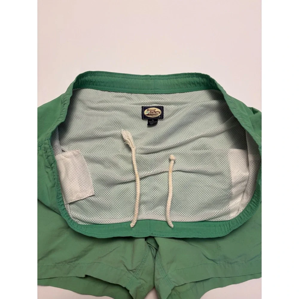 Tommy Bahama Swim Trunks Mens XL Green Marlin Logo Mesh Lined Nylon Shorts